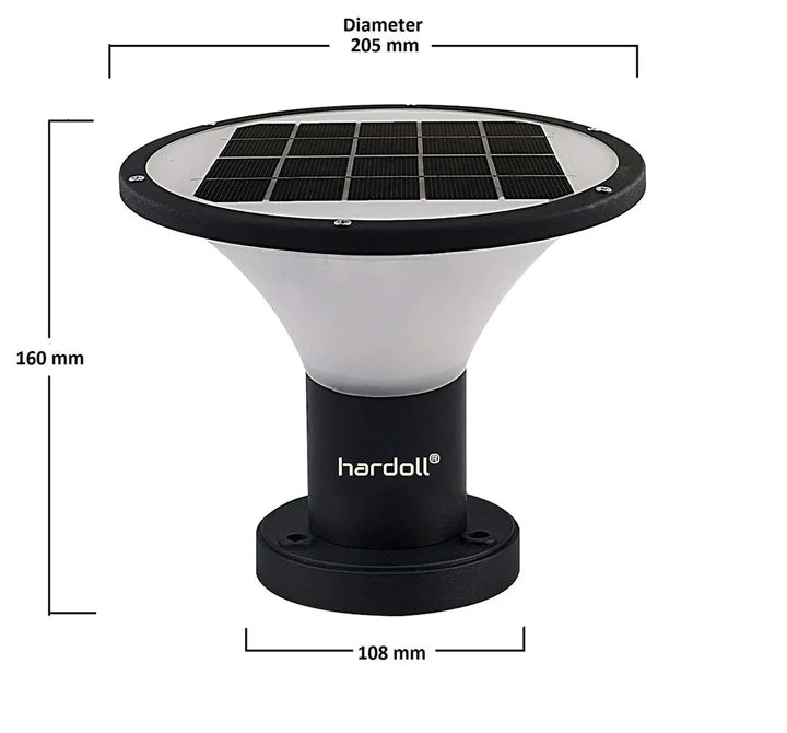HARDOLL SOLAR LIGHTS FOR OUTDOOR HOME GARDEN WATER PROOF PILLAR WALL GATE POST LAMP(MULTIPLE COLOR MODES)(Refurbished) - Hardoll