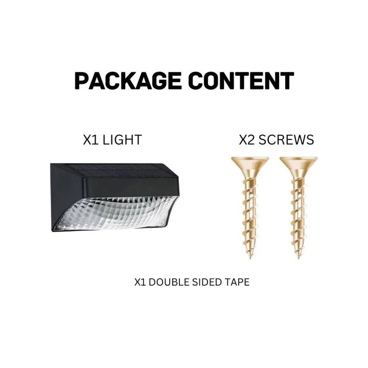 Hardoll Solar Motion Sensor Wall Light for Home Waterproof Garden 4 LED Outdoor Decorative Lamp - Hardoll