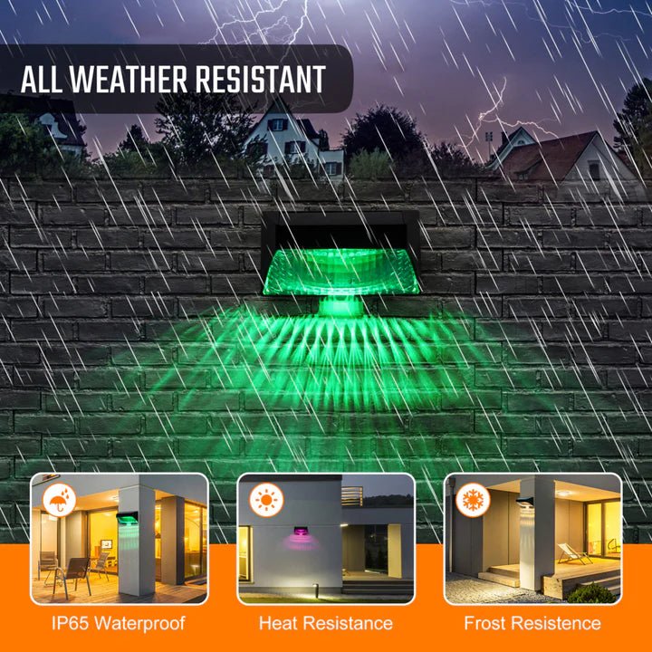 Hardoll Solar Motion Sensor Wall Light for Home Waterproof Garden 4 LED Outdoor Decorative Lamp - Hardoll