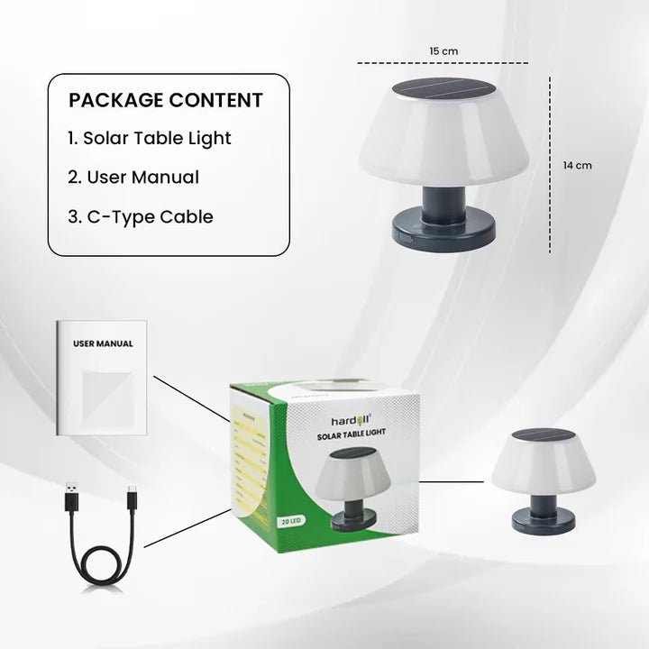 solar table light