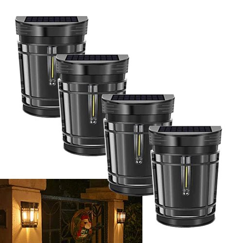 Hardoll Solar Wall Lighting 1 LED Light Decorative Waterproof Wall Lamp for Home Garden Outdoor Decoration - Hardoll