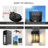 Hardoll Solar Wall Lighting 1 LED Light Decorative Waterproof Wall Lamp for Home Garden Outdoor Decoration - Hardoll