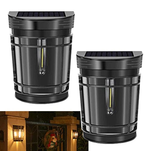 Hardoll Solar Wall Lighting 1 LED Light Decorative Waterproof Wall Lamp for Home Garden Outdoor Decoration - Hardoll