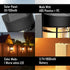 Hardoll Solar Wall Lighting 1 LED Light Decorative Waterproof Wall Lamp for Home Garden Outdoor Decoration - Hardoll