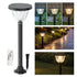 Hardoll Solar Gate & Garden Lights – 72 LED, 3 Color Modes, IP65 Waterproof, LiFePO4 Battery, Remote Control Pillar Lamp with Pole (pack of 1)