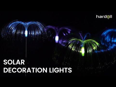 solar christmas light - video
