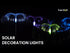 solar christmas light - video
