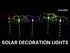 solar christmas light - video