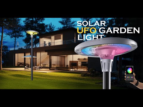 ufo solar lights-video