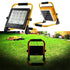 Hardoll 100W Solar Portable LED Work Light Waterproof Outdoor Camping Emergency Car Job Site Lighting (Refurbished) - Hardoll