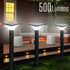 Hardoll 10W Solar Lights for Home Outdoor Garden 20 LED Waterproof Pillar Wall Gate Post Lamp with Pole(Square Shape) - Hardoll