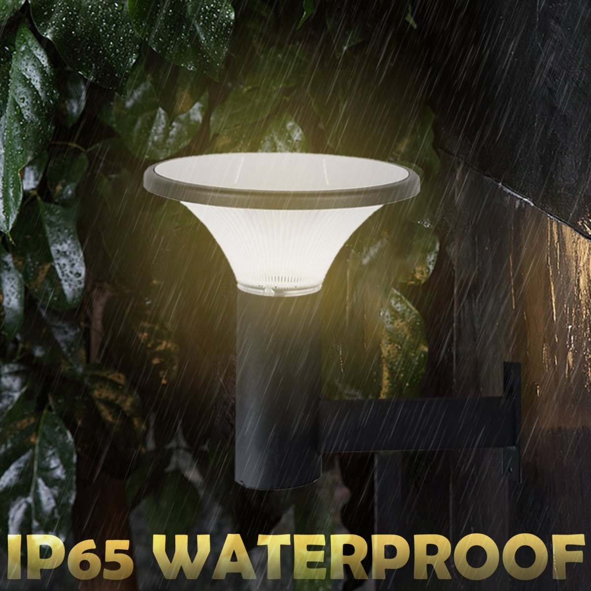 Hardoll 10W Solar Lights for Outdoor Garden Home Waterproof Wall Lamp (Round Shape-Pack of 1) - Hardoll