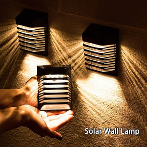 Hardoll 4 LED Solar Wall Lights for Home Waterproof Garden Outdoor Decorative Lamp(Pack of 1)(Refurbshed) - Hardoll