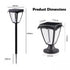 Hardoll Solar Lights for Home Outdoor Garden 26 LED Waterproof Pillar Wall Gate Post Lamp (Pack of 1-Warm White and Cool White, Aluminum+PC) - Hardoll