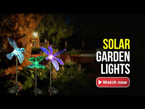 Hardoll solar outdoor garden waterproof  bird stake lights for home